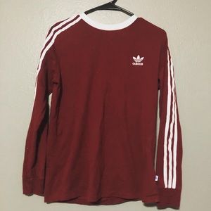 Adidas maroon long sleeve